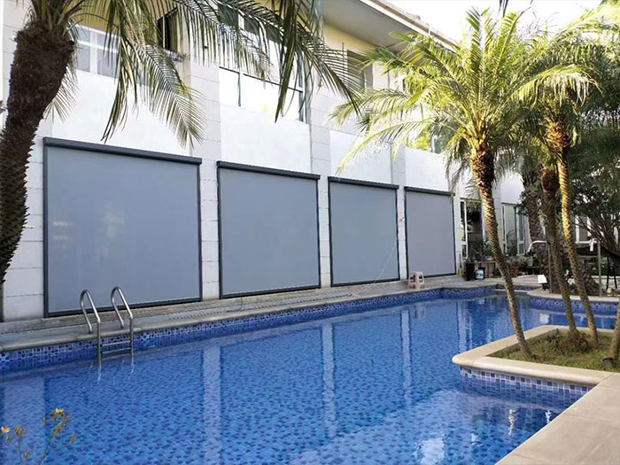 遮陽電動防風卷簾系統 遮陽電動防風卷簾系統